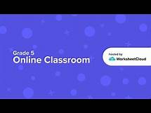 Video thumbnail for Grade 5 - Mathematics - Multiplication / WorksheetCloud Video Lesson