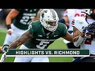 Video thumbnail for Richmond at Michigan State | Highlights | Big Ten Football | Sept. 9, 2023