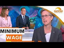 Video thumbnail for Minimum wage debate: Unions call for increase of 4.5% | Sunrise