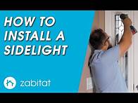 Video thumbnail for How to Replace a Door Sidelight - Door Glass Insert