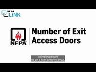 Video thumbnail for Number of Access Exit Doors Needed per NFPA 101