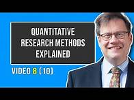 Video thumbnail for Quantitative Research Methods Explained | Video 8 (10)