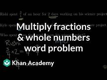 Video thumbnail for Multiplying fractions by whole numbers word problem | Math | 4th grade | Khan Academy