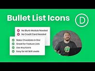 Video thumbnail for How To Change Bullet Lists Into Checkmarks Or Other Icons In Divi