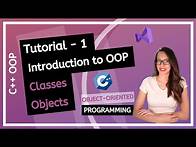 Video thumbnail for C++ OOP - Introduction to classes and objects for beginners