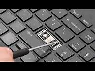 Video thumbnail for How To Fix Replace Keyboard Key - HP Laptop - Space Enter Shift Ctrl Backspace Tab Large Size
