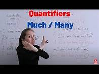 Video thumbnail for Quantifiers – Much / Many. English Grammar Lesson #1