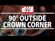 Video thumbnail for How to cut outside 90 degree crown molding corners
