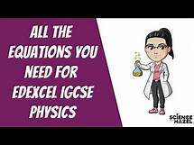 Video thumbnail for All The Physics Formulae You Need For IGCSE Edexcel | IGCSE Physics