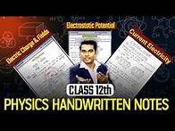 Video thumbnail for Class 12th physics notes || 12th class notes pdf free download || Class 12/JEE/NEET physics notes