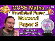 Video thumbnail for Edexcel GCSE Maths - Predicted Paper 2 - June 2024 - Higher Tier