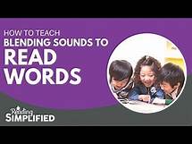 Video thumbnail for How to Teach Blending Sounds to Read Words