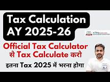 Video thumbnail for Tax Calculation for Assessment Year 2025-26 | How to Calculate Income Tax on Salary 2025-26