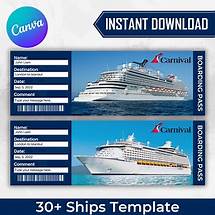 Video thumbnail for Carnival Cruise Boarding Pass, Printable Surprise Vacation Trip Ticket, Cruise Vacation Trip Gift, Editable Canva Temaplate Instant Download - Etsy