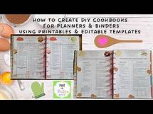 Video thumbnail for Create your own DIY Cookbook using printables and editable templates for planners and binders!