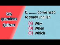 Video thumbnail for Wh question quiz with answer/wh question in English grammar /wh question words
