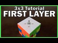 Video thumbnail for How to Solve the 3x3 Rubik's Cube - First Layer - Beginner Method