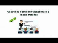 Video thumbnail for Questions Commonly Asked During Thesis Defense | Top 12 Questions