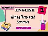 Video thumbnail for Grade 2 I Writing Phrases and Sentences