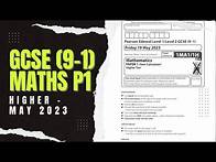 Video thumbnail for GCSE Maths Edexcel May 2023 Higher Paper 1 Exam Walkthrough | 1MA1/1H