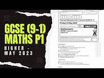 Video thumbnail for GCSE Maths Edexcel May 2023 Higher Paper 1 Exam Walkthrough | 1MA1/1H