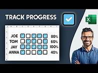 Video thumbnail for How to track progress with checkboxes in Excel