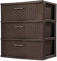 Video thumbnail for Sterilite 3 Drawer Wide Weave Storage Tower, Plastic Drawers to Organize Clothes in Bedroom, Closet, 2-Pack, Brown