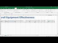 Video thumbnail for EXCEL FILE TO CALCULATE OVERALL EQUIPMENT EFFECTIVENESS