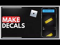 Video thumbnail for How To Make Decals In Roblox - Full Tutorial