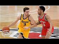 Video thumbnail for No. 9 Iowa Hawkeyes upsets No. 4 Ohio State [HIGHLIGHTS] | College Basketball on ESPN