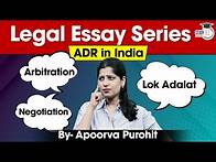 Video thumbnail for Alternative Dispute Resolution in India | Legal Essay Series | Apoorva Purohit