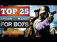 Video thumbnail for TOP 25 Stylish Names for Boys in Pubg Mobile and bgmi | best name | Boys Cool Usernames Ideas🔥