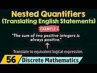 Video thumbnail for Nested Quantifiers (Translating English Statements) - Example 1