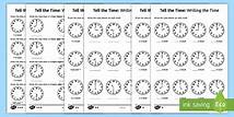 Video thumbnail for Year 1 Tell the Time Differentiated Worksheets