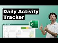 Video thumbnail for How to Make a Daily Activity Tracker in Excel