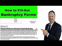Video thumbnail for HOW TO COMPLETE BANKRUPTCY FORM 101
