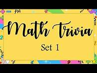 Video thumbnail for Math Trivia Quiz Set 1