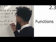 Video thumbnail for Edexcel AS Maths : 2.3 Functions