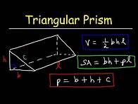 Video thumbnail for Triangular Prism - Volume, Surface Area, Base and Lateral Area Formula, Basic Geometry