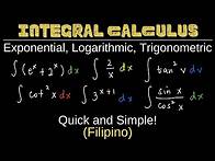 Video thumbnail for Basic Integration Rules - Exponential, logarithmic, trigonometric functions, Problems, Formulas