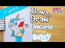 Video thumbnail for How to draw UNICORSE from BLUEY | Art and doodles for kids