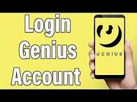Video thumbnail for Genius Login 2022 | Genius App Account Login Help 2022 | Genius Sign In