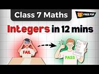 Video thumbnail for Chapter 1 Integers | Class 7 Maths | Rapid Revision