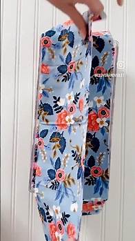 Video thumbnail for How to fold fabric Fat Quarters to fit in Target Brightroom 4 x 6 x 12 Acrylic Boxes.
