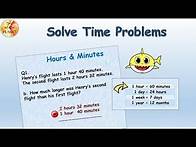 Video thumbnail for Solve Time Problems | Add and Subtract Time | Word Problems| Grade 4