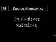 Video thumbnail for Discrete Math - 9.5.1 Equivalence Relations