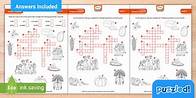 Video thumbnail for Fun Thanksgiving Picture Crossword Puzzle Pack