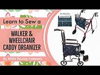 Video thumbnail for How to Sew an EASY Beginners Walker or Wheelchair Caddy Organizer - Pattern Pieces Included! Gift