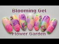 Video thumbnail for Blooming gel flower garden nail art. Nail art hack using blooming gel. Flowers nails for beginners