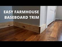 Video thumbnail for EASY FARMHOUSE BASEBOARDS - How to add farmhouse baseboard trim